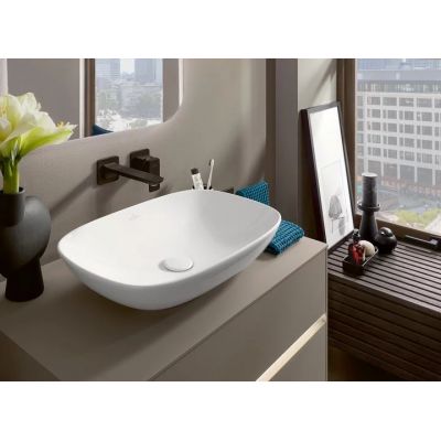 Villeroy & Boch Loop & Friends umywalka 56x38 cm prostokątna nablatowa biała 4A490101