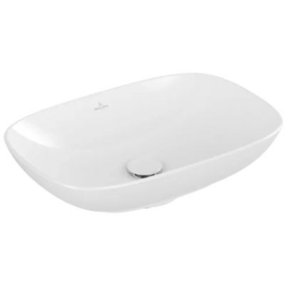 Villeroy & Boch Loop & Friends umywalka 56x38 cm prostokątna nablatowa biała 4A490101