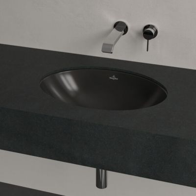 Villeroy & Boch Loop & Friends umywalka 48,5x32,5 cm owalna podblatowa czarna 4A5400R7