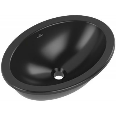 Villeroy & Boch Loop & Friends umywalka 48,5x32,5 cm owalna podblatowa czarna 4A5400R7