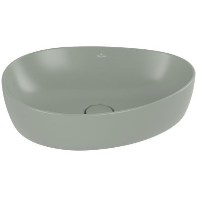 Villeroy & Boch Antao umywalka 51x40 cm nablatowa asymetryczna CeramicPlus Morning Green 4A7351R8