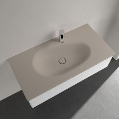 Villeroy & Boch Antao umywalka 100x50 cm prostokątna meblowa Almond Ceramic Plus 4A76A2AM