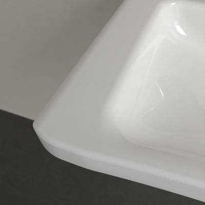 Villeroy & Boch ViCare umywalka 60x55 cm prostokątna ścienna Weiss Alpin 4A806001