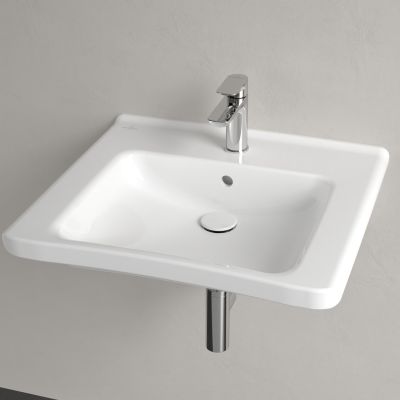 Villeroy & Boch ViCare umywalka 60x55 cm prostokątna ścienna Weiss Alpin 4A806001