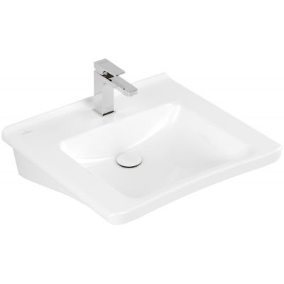 Villeroy & Boch ViCare umywalka 60x55 cm prostokątna ścienna Weiss Alpin 4A806101