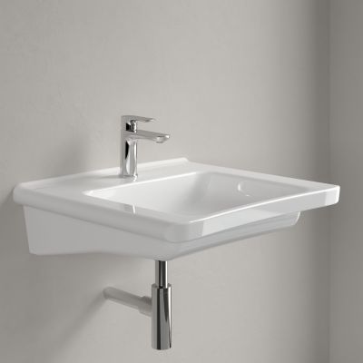 Villeroy & Boch ViCare umywalka 60x55 cm prostokątna ścienna Weiss Alpin 4A806101