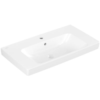 Villeroy & Boch Architectura umywalka 80x45,5 cm prostokątna ścienna biała Weiss Alpin 4A878001
