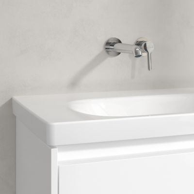 Villeroy & Boch Skyla umywalka 80x46 cm prostokątna meblowa Weiss Alpin 5A518301