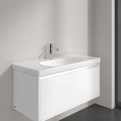 Villeroy & Boch Skyla umywalka 100x46 cm prostokątna meblowa Weiss Alpin 5A51A201