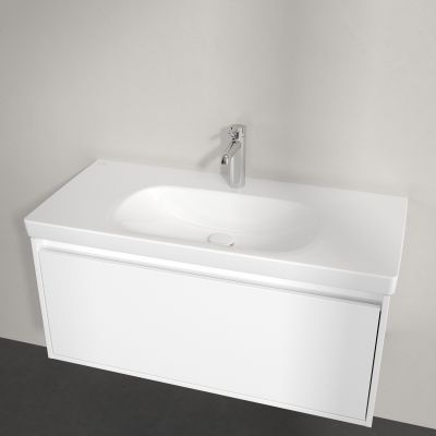 Villeroy & Boch Skyla umywalka 100x46 cm prostokątna meblowa Weiss Alpin 5A51A201