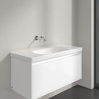 Villeroy & Boch Skyla umywalka 100x46 cm prostokątna meblowa Weiss Alpin 5A51A301