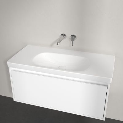 Villeroy & Boch Skyla umywalka 100x46 cm prostokątna meblowa Weiss Alpin 5A51A301
