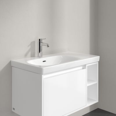 Villeroy & Boch Skyla umywalka 80x46 cm prostokątna meblowa lewa CeramicPlus Weiss Alpin 5A52L1R1