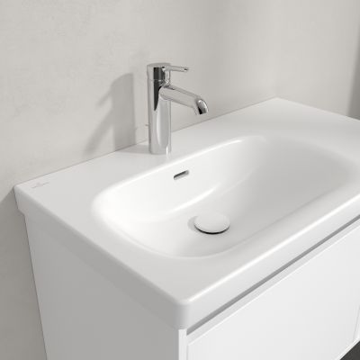 Villeroy & Boch Skyla umywalka 80x46 cm prostokątna meblowa lewa CeramicPlus Stone White 5A52L1RW