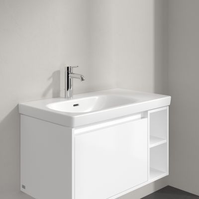 Villeroy & Boch Skyla umywalka 80x46 cm prostokątna meblowa lewa CeramicPlus Stone White 5A52L1RW