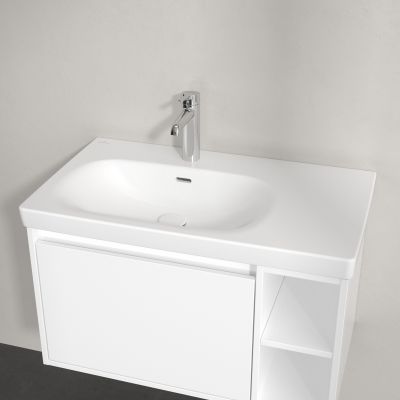 Villeroy & Boch Skyla umywalka 80x46 cm prostokątna meblowa lewa CeramicPlus Stone White 5A52L1RW