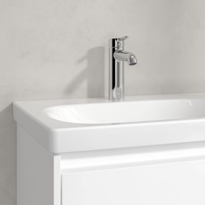 Villeroy & Boch Skyla umywalka 80x46 cm prostokątna meblowa lewa CeramicPlus Weiss Alpin 5A52L2R1