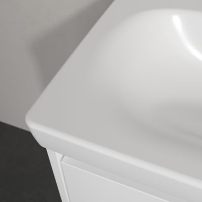 Villeroy & Boch Skyla umywalka 80x46 cm prostokątna meblowa lewa CeramicPlus Stone White 5A52L2RW