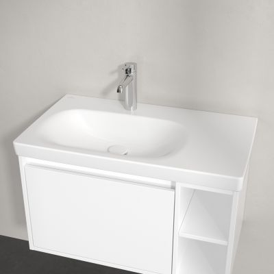 Villeroy & Boch Skyla umywalka 80x46 cm prostokątna meblowa lewa CeramicPlus Stone White 5A52L2RW