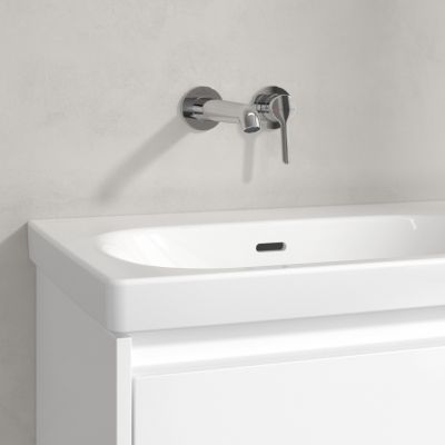 Villeroy & Boch Skyla umywalka 80x46 cm prostokątna meblowa lewa Weiss Alpin 5A52L301