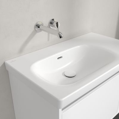Villeroy & Boch Skyla umywalka 80x46 cm prostokątna meblowa lewa CeramicPlus Stone White 5A52L3RW