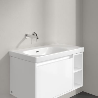Villeroy & Boch Skyla umywalka 80x46 cm prostokątna meblowa lewa CeramicPlus Stone White 5A52L3RW