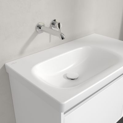 Villeroy & Boch Skyla umywalka 80x46 cm prostokątna meblowa lewa CeramicPlus Stone White 5A52L4RW