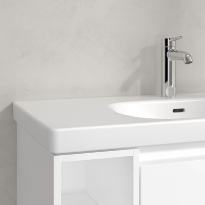 Villeroy & Boch Skyla umywalka 80x46 cm prostokątna meblowa prawa CeramicPlus Stone White 5A52R1RW