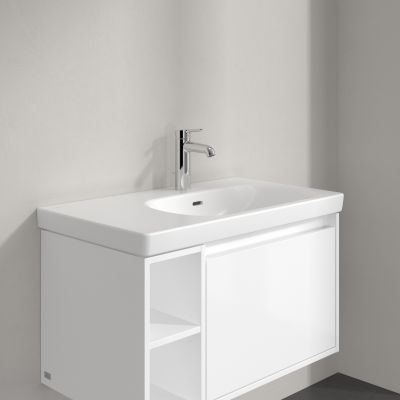 Villeroy & Boch Skyla umywalka 80x46 cm prostokątna meblowa prawa CeramicPlus Stone White 5A52R1RW