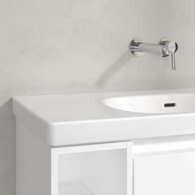 Villeroy & Boch Skyla umywalka 80x46 cm prostokątna meblowa prawa Weiss Alpin 5A52R301