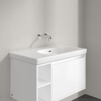 Villeroy & Boch Skyla umywalka 80x46 cm prostokątna meblowa prawa CeramicPlus Stone White 5A52R3RW