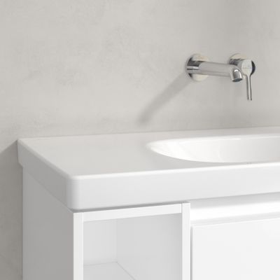 Villeroy & Boch Skyla umywalka 80x46 cm prostokątna meblowa prawa Weiss Alpin 5A52R401