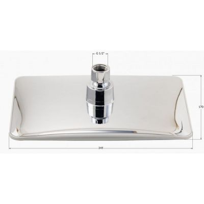 Deante Abelia deszczownica prostokątna chrom XNCAALCD0