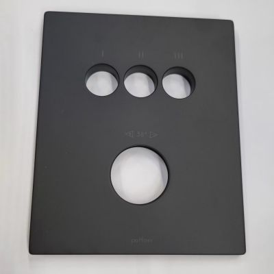 Kronenbach Smart Push rozeta baterii wannowo-prysznicowej czarny mat KBZPIA144NO