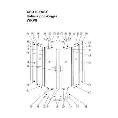 Koło Geo 6 Easy zestaw uszczelek G70026XX