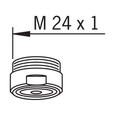 Oras aerator do baterii umywalkowej i bidetowej M24 gwint 232211