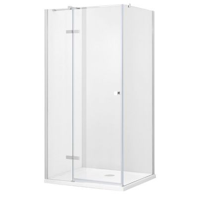 Besco Pixa kabina prysznicowa 90x90 cm kwadratowa lewa chrom/szkło przezroczyste PKL-90-195-C