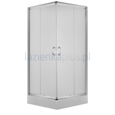 01 Deante Vigo kabina prysznicowa kwadratowa 90 cm chrom/szkło grafitowe KTO441K