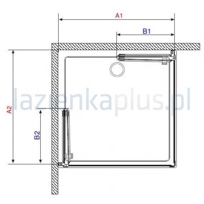 Radaway Eos KDD-B kabina prostokątna 80x90 cm szkło satinato 37343-01-02N
