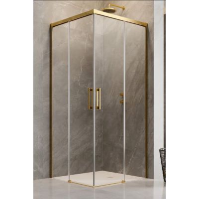 Radaway Idea Gold KDD drzwi prysznicowe 70 cm lewe złoty połysk/szkło przezroczyste 387065-09-01L
