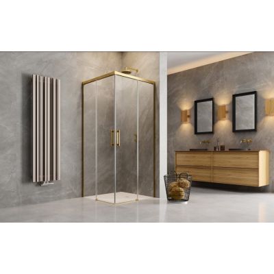 Radaway Idea Gold KDD drzwi prysznicowe 70 cm lewe złoty połysk/szkło przezroczyste 387065-09-01L