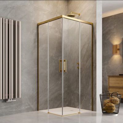 Radaway Idea Gold KDD kabina prysznicowa część prawa 110x110 cm kwadratowa 387063-09-01R