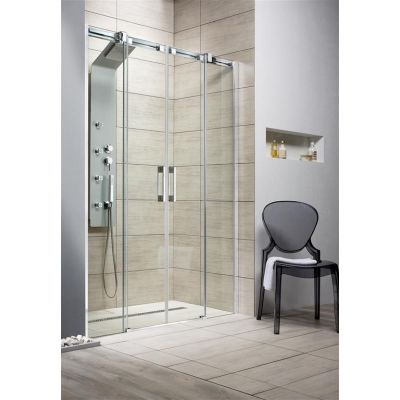 Radaway Espera DWD komplet 2 ścianek prysznicowych do drzwi 140 cm chrom/szkło przezroczyste 380224-01