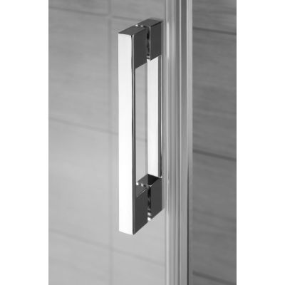 Radaway Espera KDJ drzwi jednoczęściowe 100 cm prawe ze ścianką chrom/szkło przezroczyste 380495-01R/380230-01R