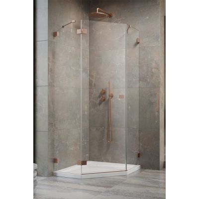Radaway Essenza Pro Brushed Copper PTJ drzwi prysznicowe lewe miedź szczotkowana/szkło przezroczyste 10100000-93-01L
