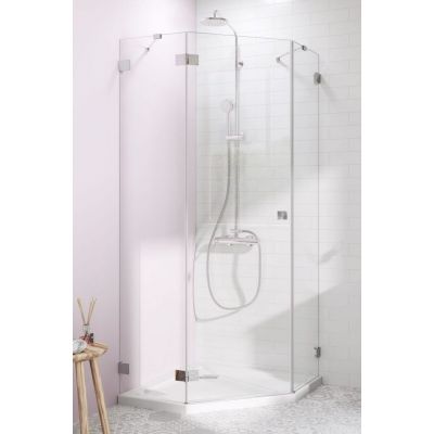 Radaway Essenza Pro PTJ komplet 2 ścianek prysznicowych do kabiny 90x90 cm szkło przezroczyste 10100200-01-01