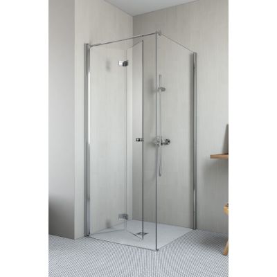 Radaway Essenza New KDJ-B drzwi prysznicowe 80 cm lewe chrom/szkło przezroczyste 385081-01-01L