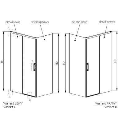 Radaway Idea KDJ ścianka prysznicowa 120 cm boczna S1 do drzwi prawa chrom/szkło przezroczyste 387054-01-01R