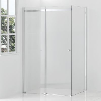 Hagser Frida kabina prysznicowa 80x120 cm prostokątna chrom/szkło przezroczyste HGR70000020