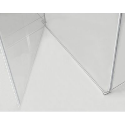 Hagser Gisa kabina prysznicowa 80x100 cm prostokątna chrom/szkło przezroczyste HGR30000020